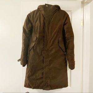 Aritzia TNA Brown Parka Size Extra Small
